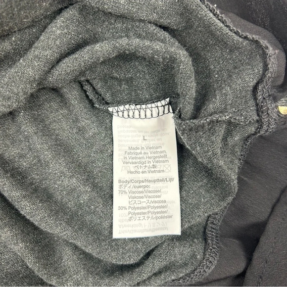 J.Crew Women's Gray Polka Dot Hem Long Sleeve Blouse Size L Casual Fall … - Picture 7 of 9